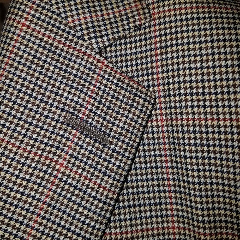 Ermenegildo Zegna Houndtooth Check Wool Sport Coat 44R